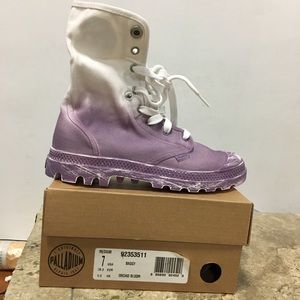 PALLADIUM BAGGY BOOT high top shoe purple